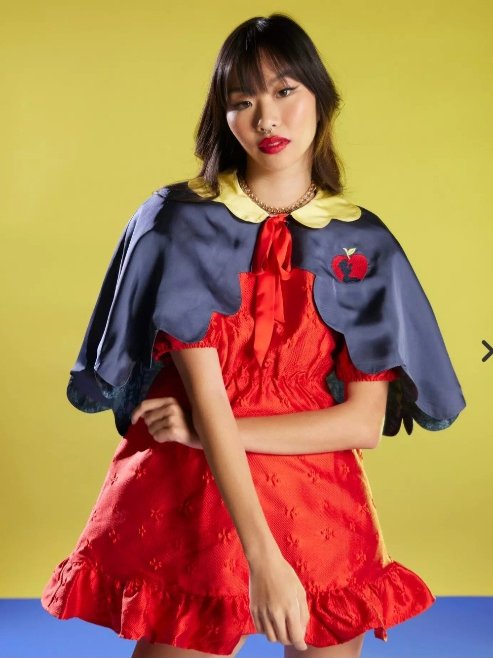 Her Universe Navy Cape Snow White Costume Cosplay Disney Bounding L/XL EUC